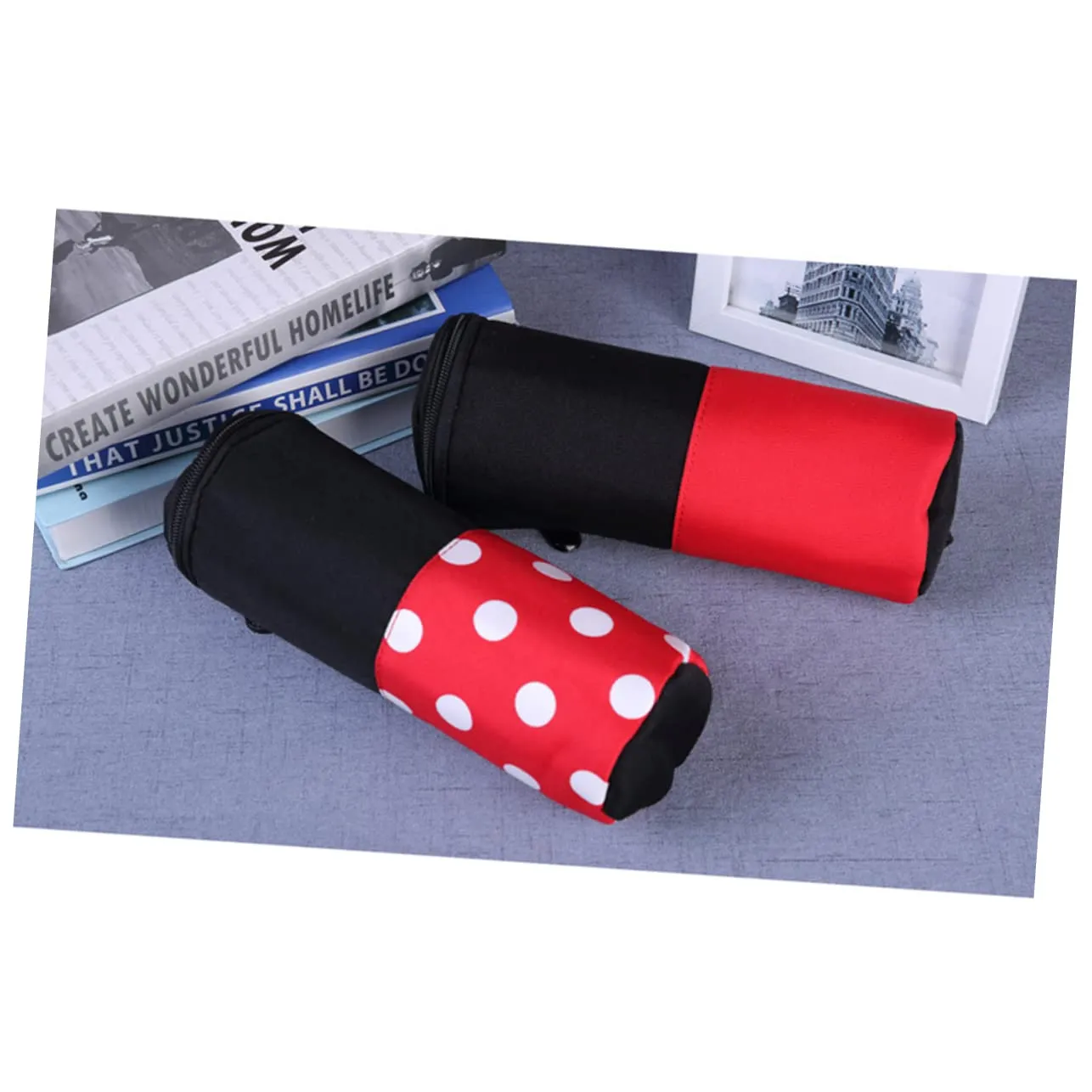 Kisangel 2pcs Insulated Baby Feeding Bottle Warmer Mummy Tote Bag Baby Bottle Milk Transport Bag Portable Travel Bag