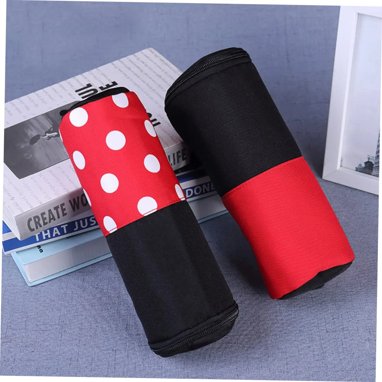 Kisangel 2pcs Insulated Baby Feeding Bottle Warmer Mummy Tote Bag Baby Bottle Milk Transport Bag Portable Travel Bag