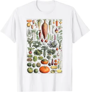 Kitchen Vegetable Identification Reference Table T-Shirt