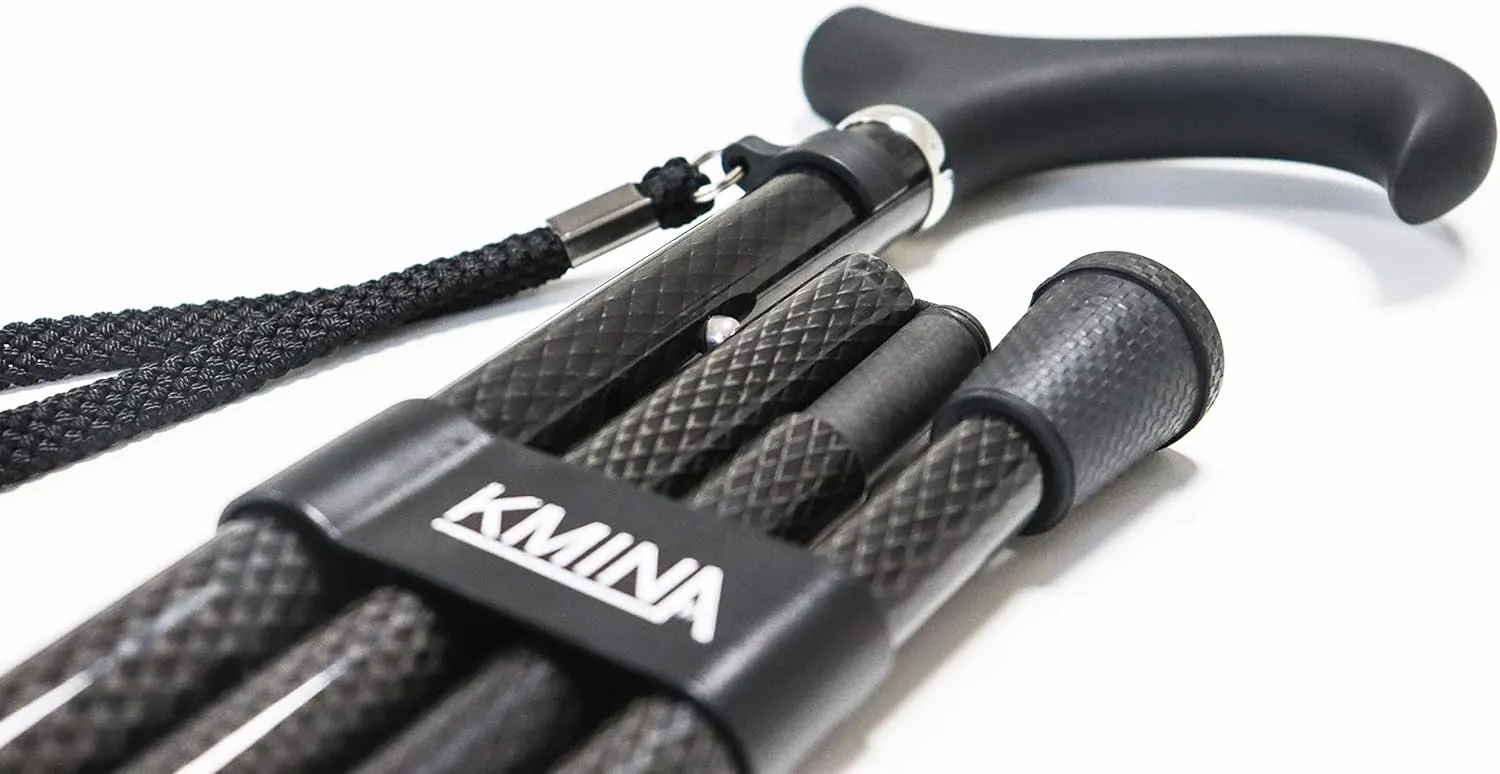 KMINA PRO - Folding Canes for Men Adjustable, Lightweight for Women, Seniors, Foldable Walking Stick
