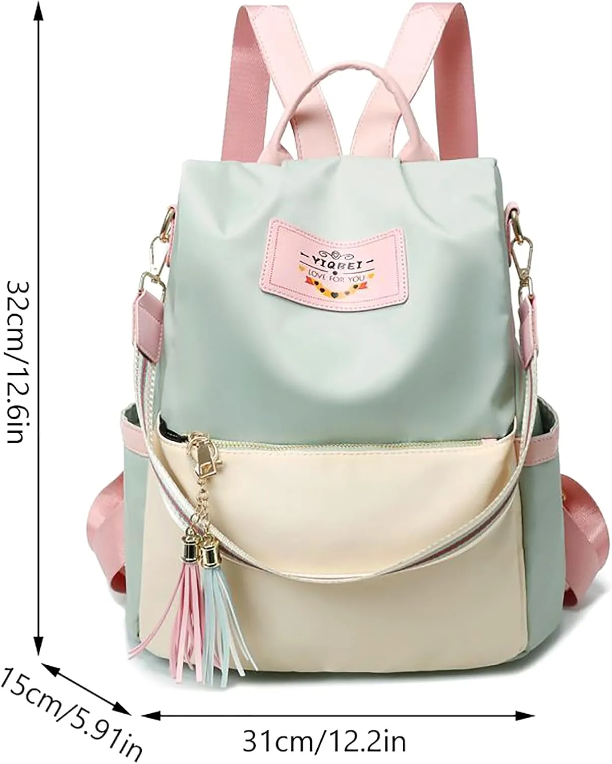 Korean Casual Large Capacity Backpack, Ins Simple Travel School Bag, Portable Knaps for Students & Ladies