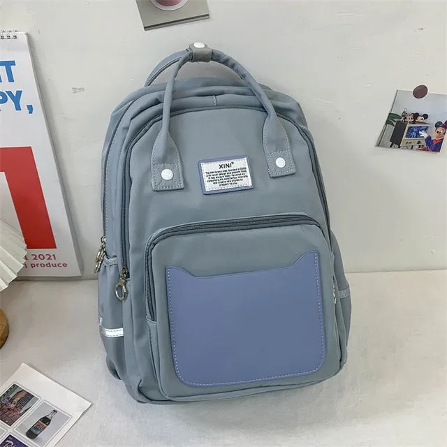 Korean Large Capacity Canvas Backpack