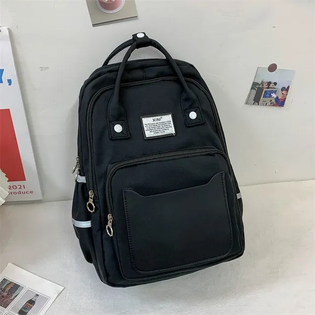 Korean Large Capacity Canvas Backpack