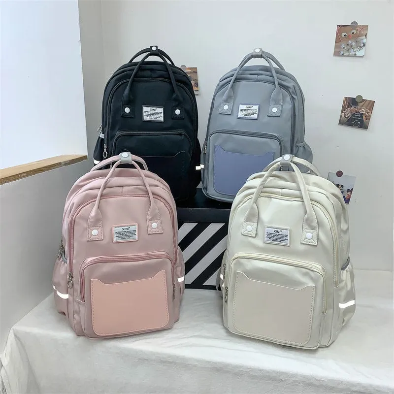 Korean Large Capacity Canvas Backpack