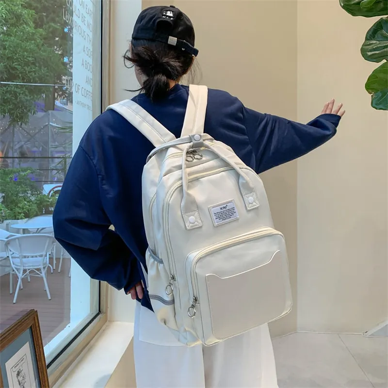 Korean Large Capacity Canvas Backpack