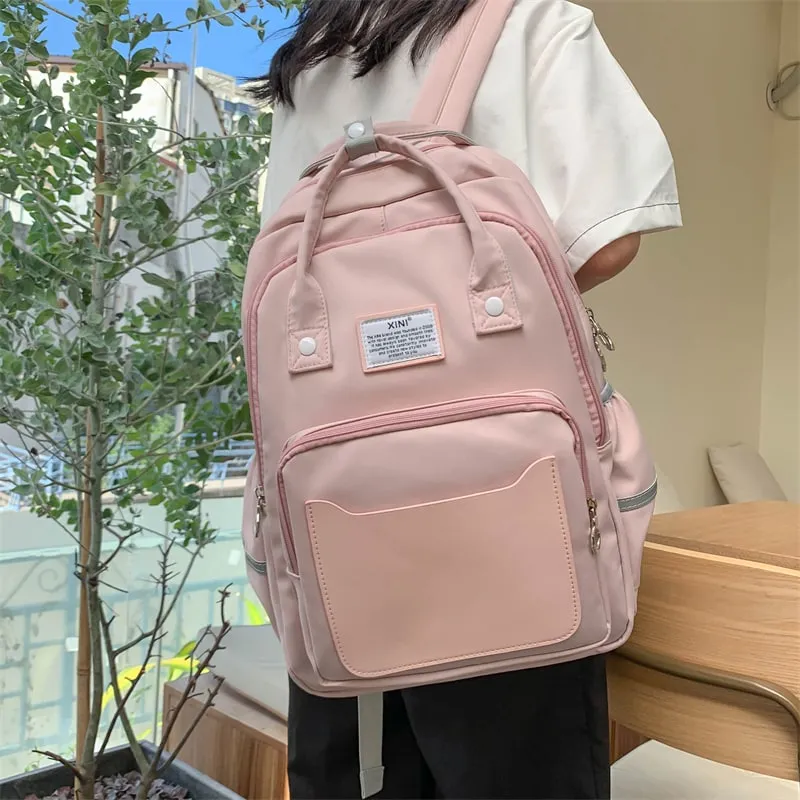 Korean Large Capacity Canvas Backpack