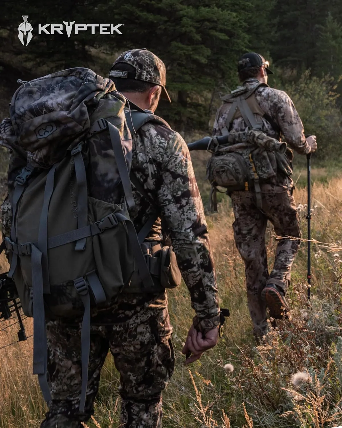 Kryptek Men's Valhalla 2 Long Sleeve Half Zip, Lightweight Camo Hunting Shirt
