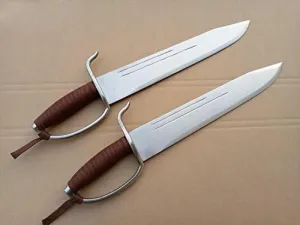 Kung Fu Wing Chun Bart Cham Dao,Yewen Double Knives,Stainless Steel Blade and handguard