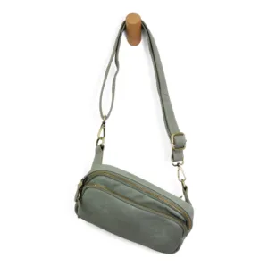 Kylie Double Zip Sling - Sage