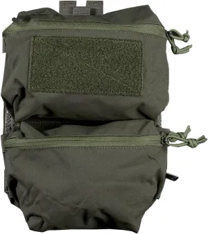 Lancer Tactical Back Panel Double Bag - OD GREEN