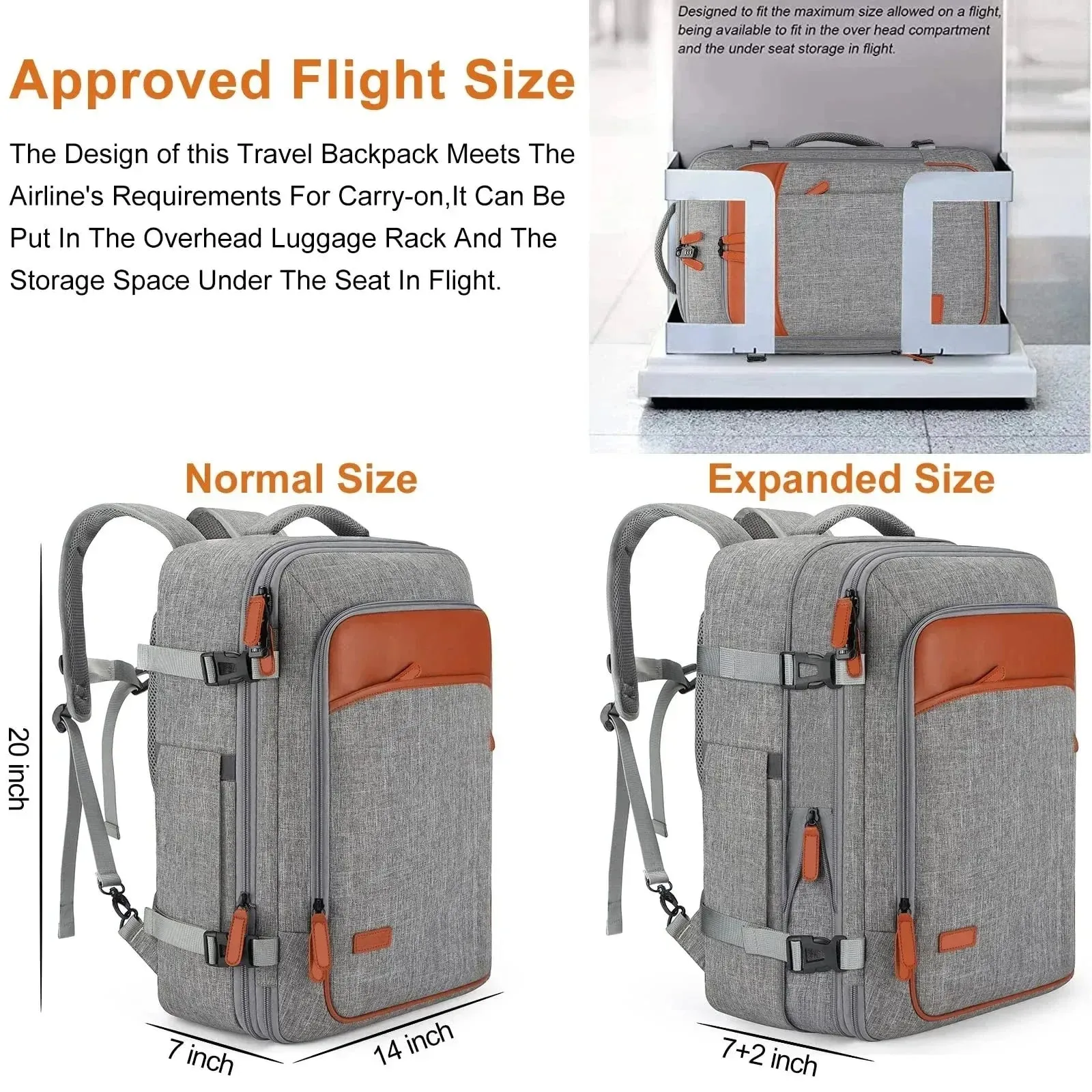 Laptop  Expandable Large Suitcase