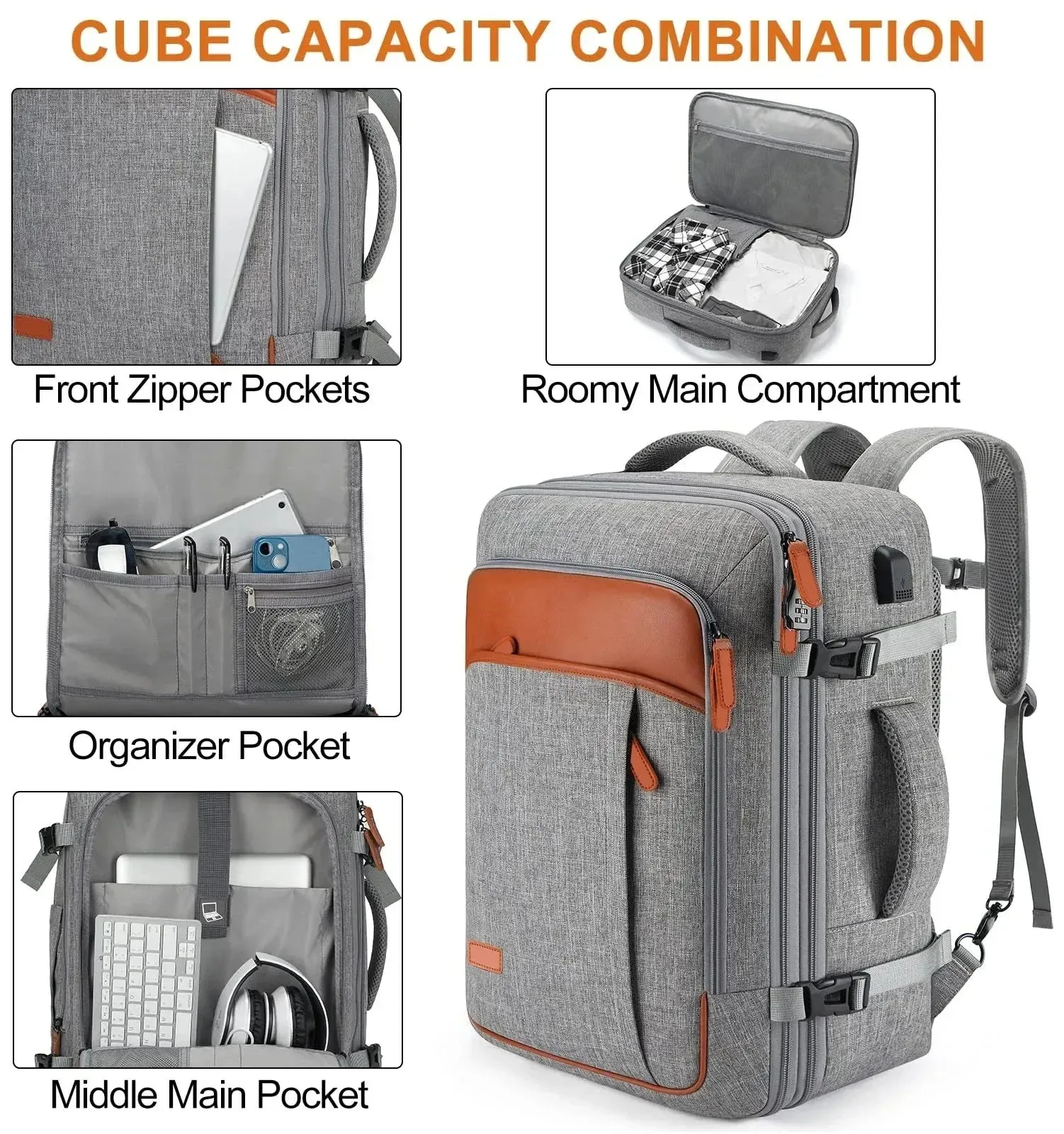 Laptop  Expandable Large Suitcase