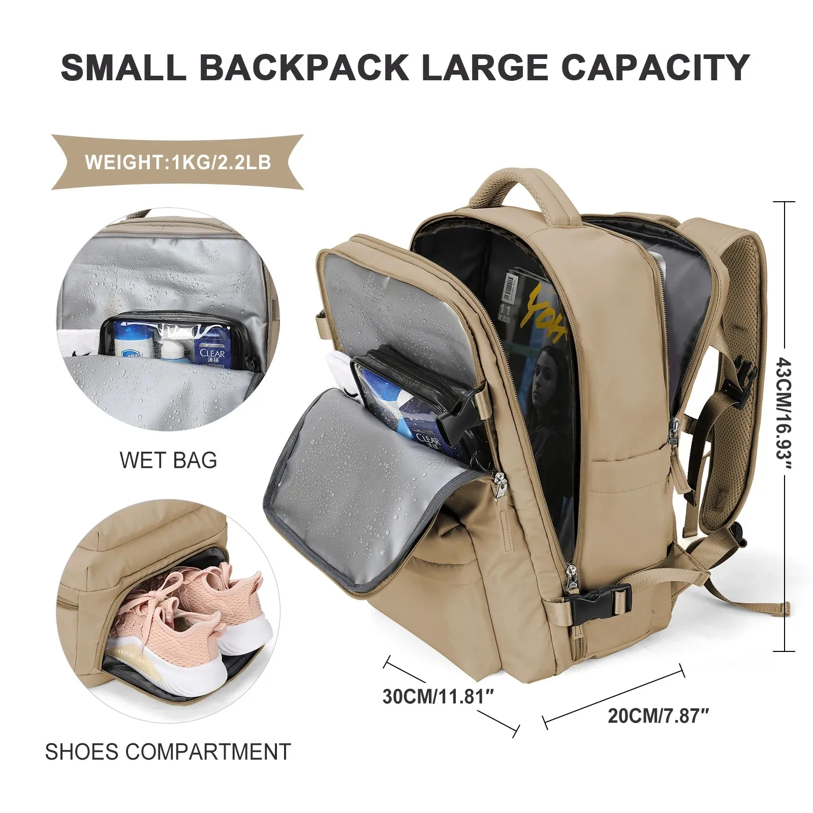 Large Capacity Business Travel Backpack
