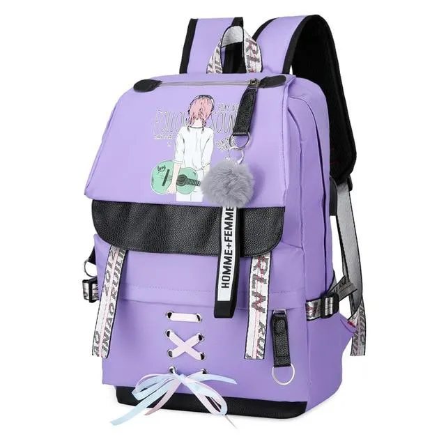 LARGE CAPACITY USB SCHOOL BAG