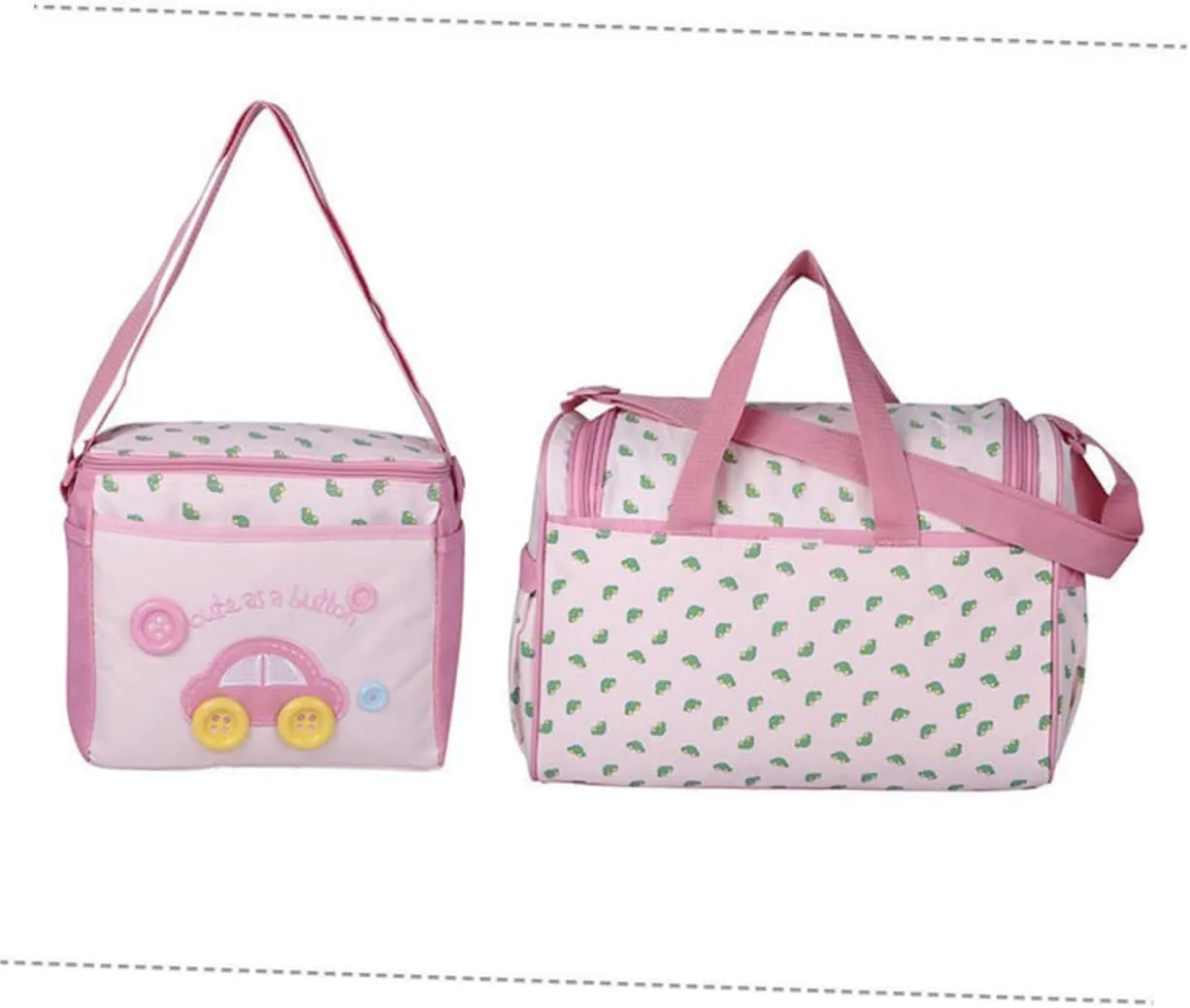 Large Diaper Bag Tote Shoulder Strap 4 Piece Mummy Bag Set for Travel Nursing