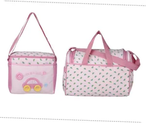 Large Diaper Bag Tote Shoulder Strap 4 Piece Mummy Bag Set for Travel Nursing