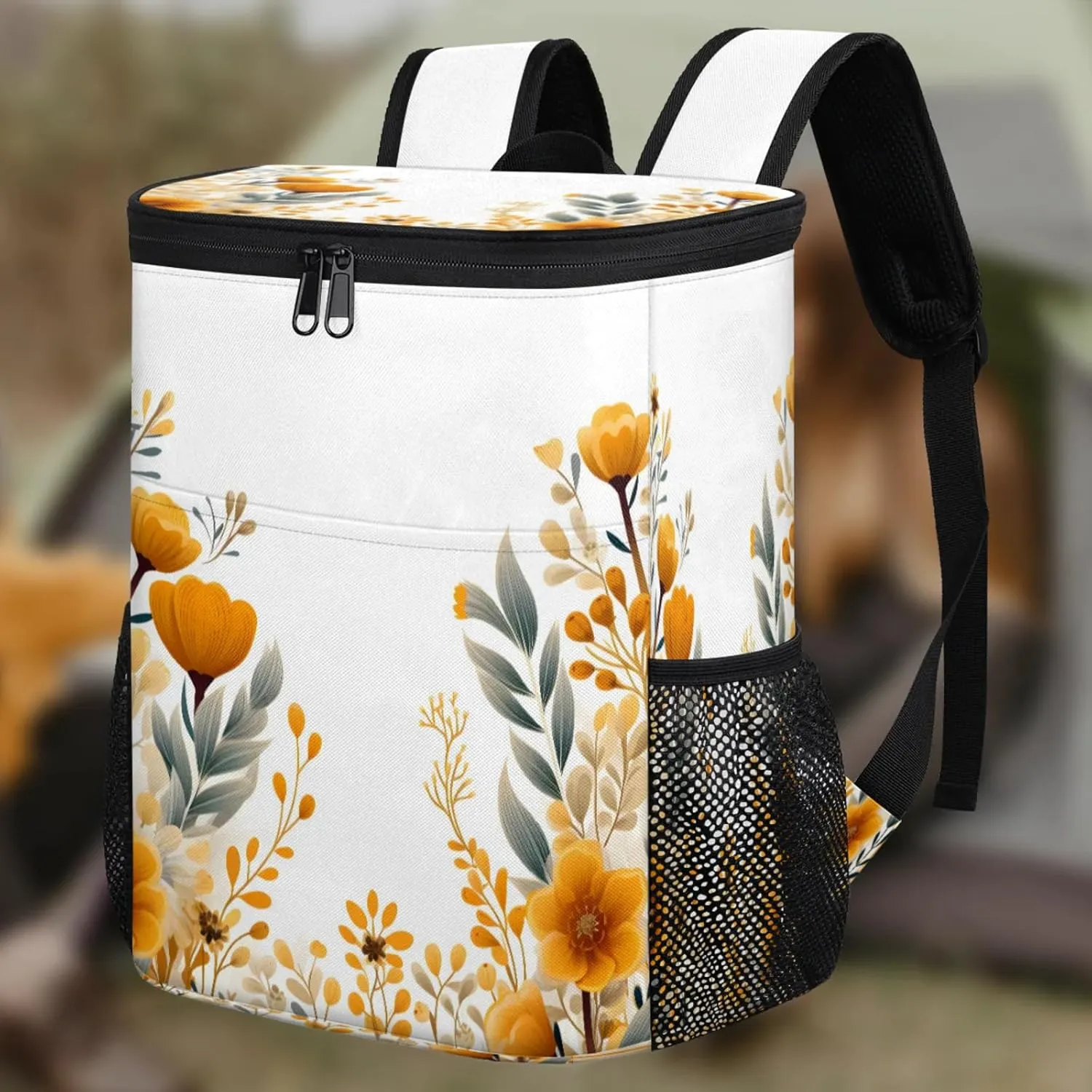 Large Insulated Cooler Backpack, Leak Proof Backpack 30 Cans, Cooler Bag for 12h Hot/Cold Retention