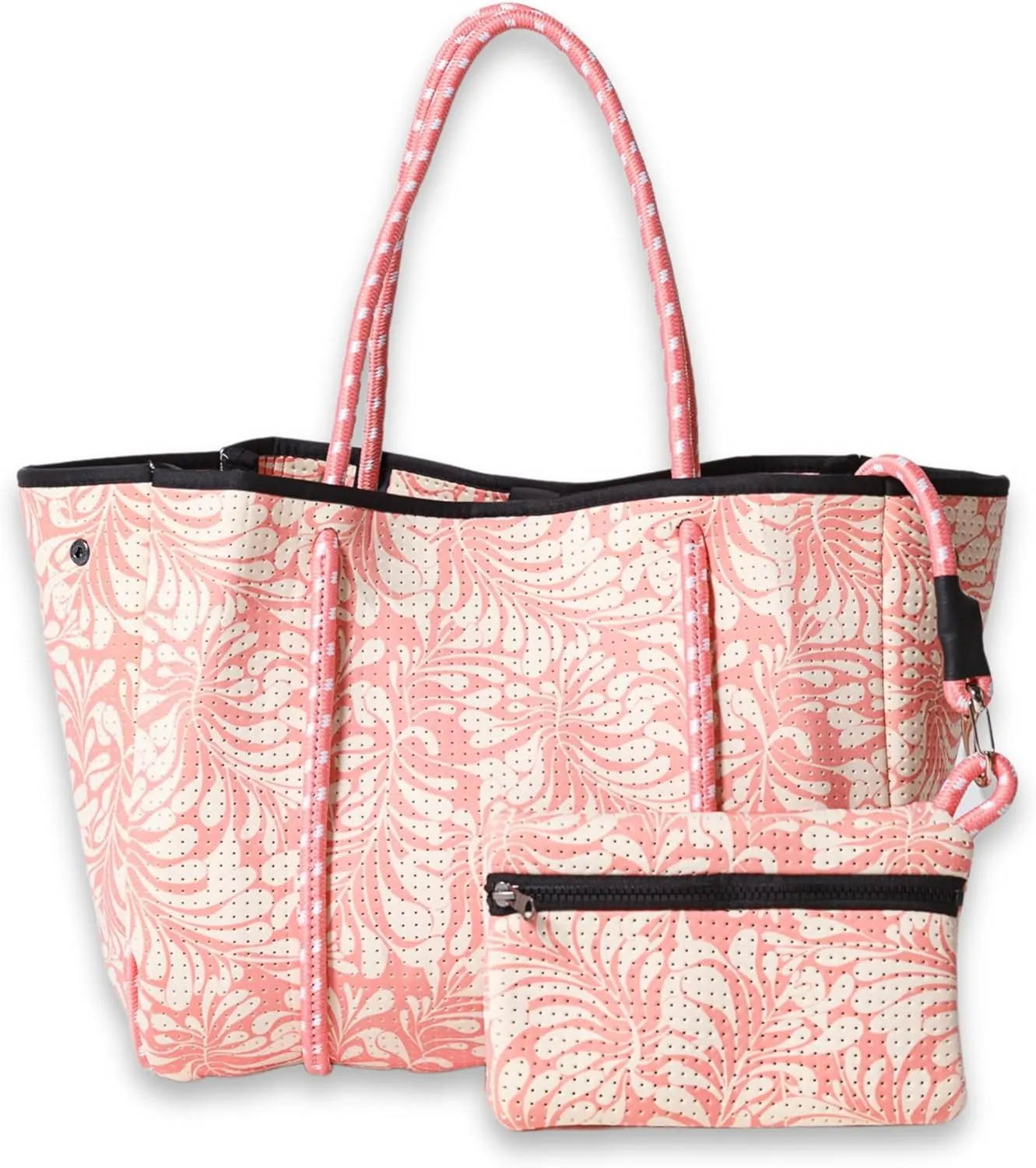 Large Neoprene Tote Bag for Women - Printed Everyday Designer Handbag