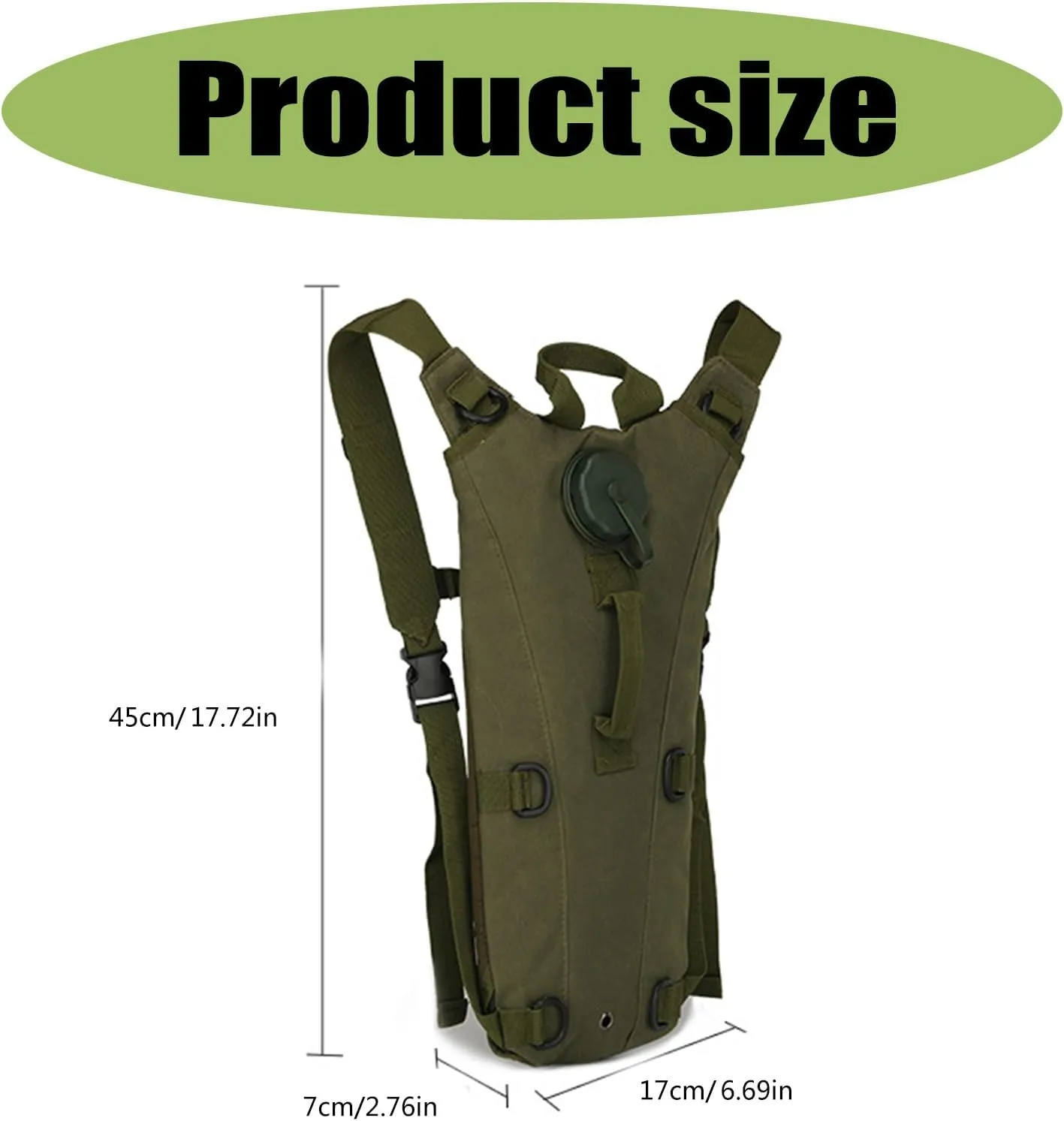 Large Running Vest Hydrations Backpack Cycling Water Pack Adjusted Biking Backpack Water Bladder for Climbing Hiking