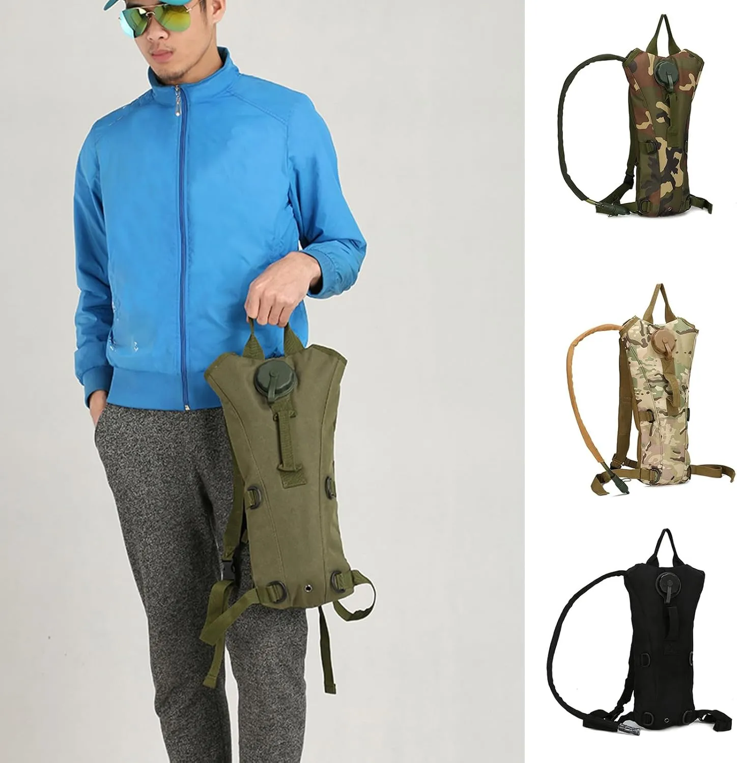 Large Running Vest Hydrations Backpack Cycling Water Pack Adjusted Biking Backpack Water Bladder for Climbing Hiking