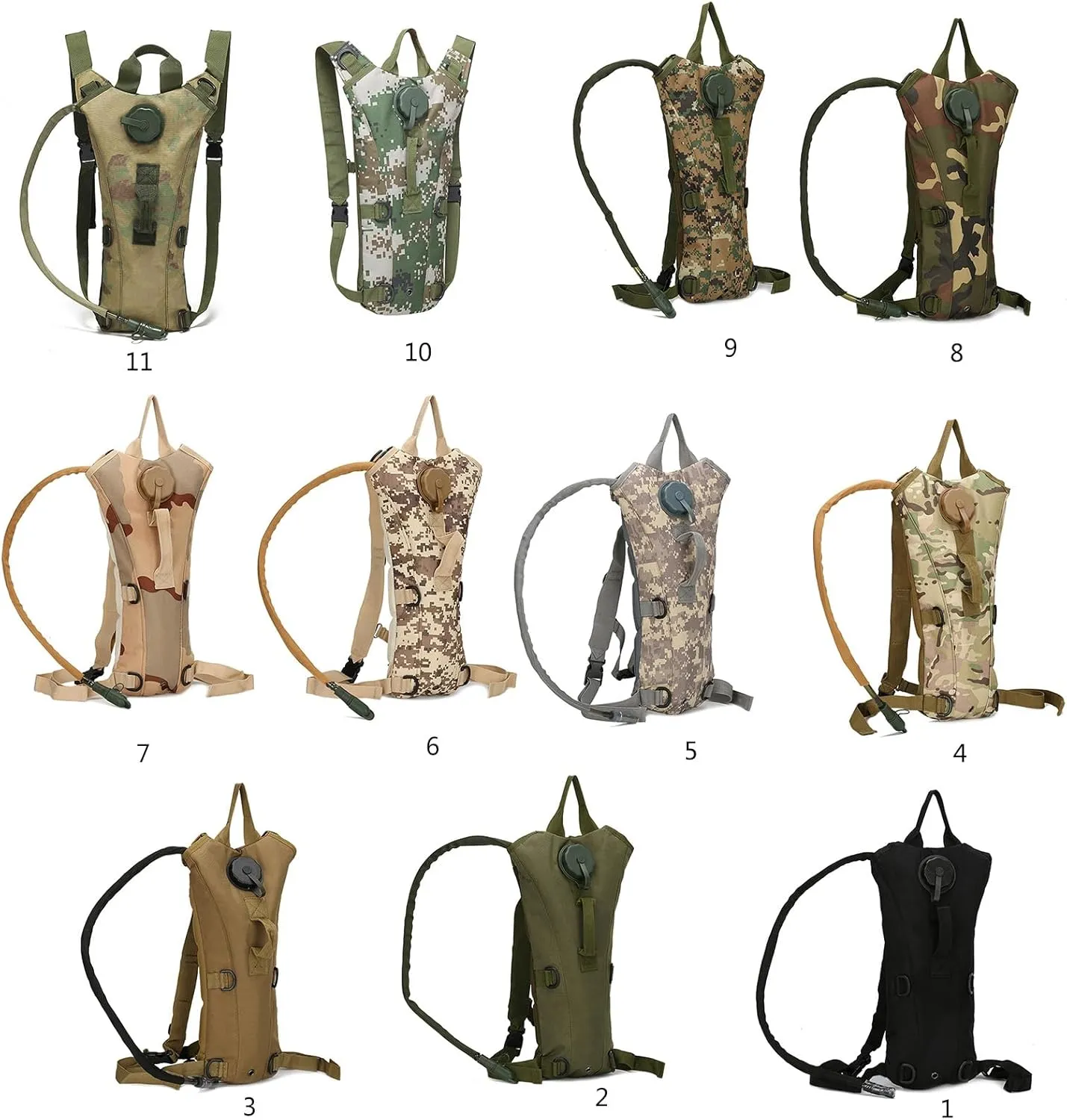 Large Running Vest Hydrations Backpack Cycling Water Pack Adjusted Biking Backpack Water Bladder for Climbing Hiking