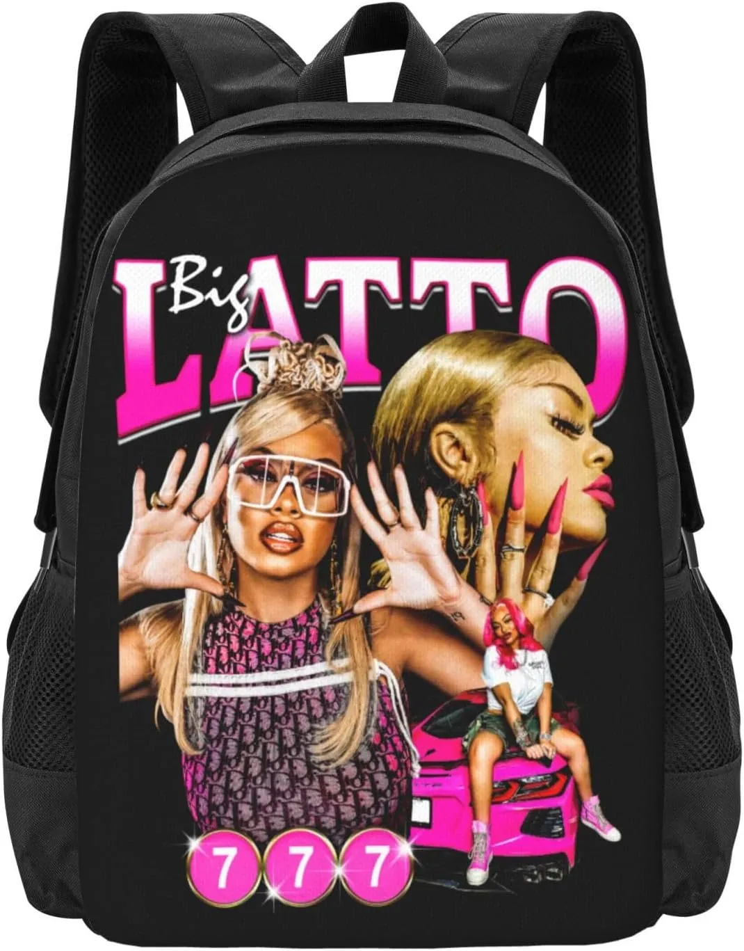 Lattos Backpack Large Capacity Leisure Travel Backpack Book Bag Outgoing Daypack 12.5x5.5x16.5 inch