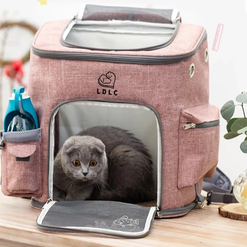 LDLC Outdoor Cat Mesh Carrier Backpack