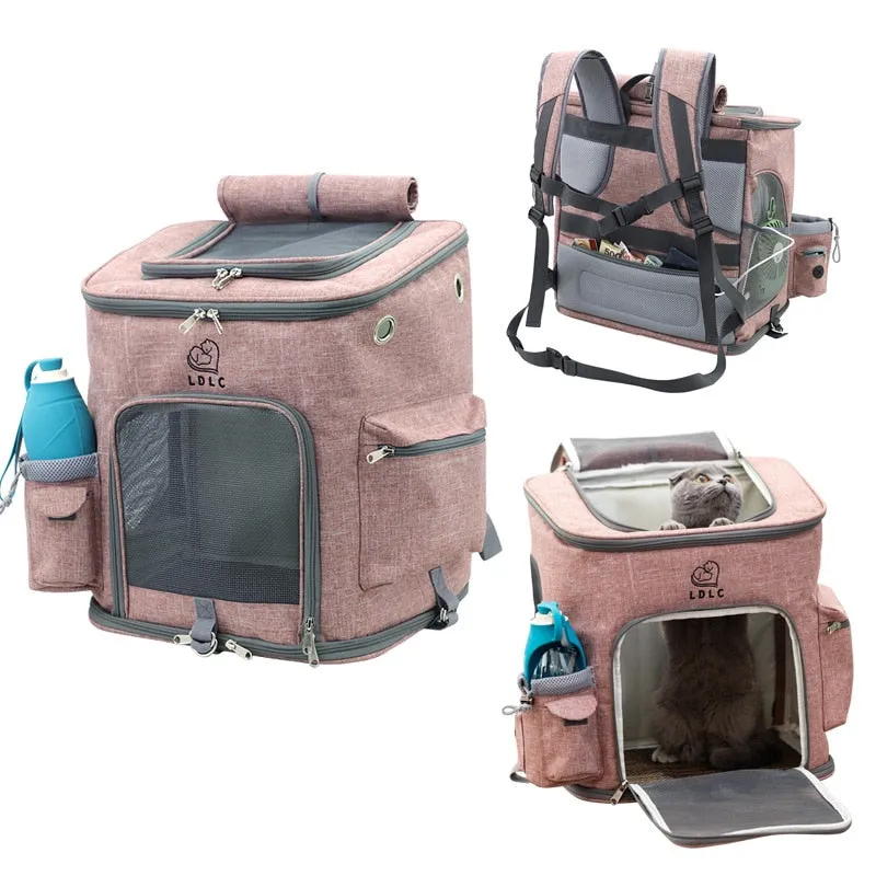LDLC Outdoor Cat Mesh Carrier Backpack