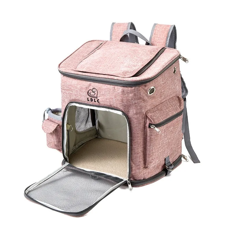 LDLC Outdoor Cat Mesh Carrier Backpack