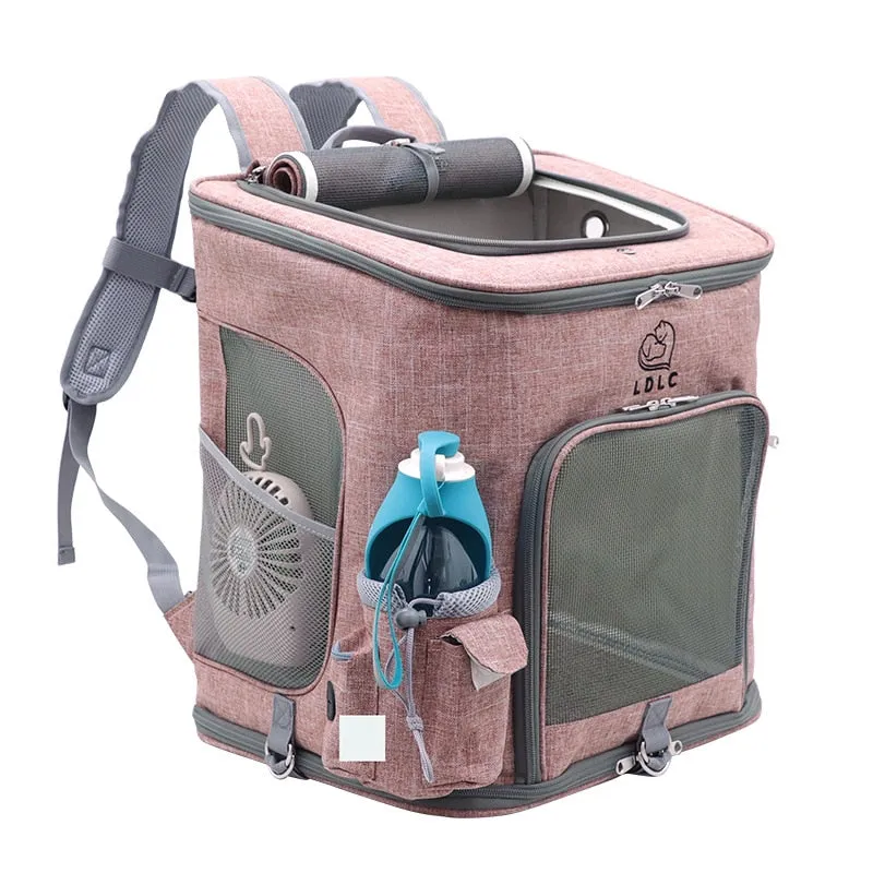LDLC Outdoor Cat Mesh Carrier Backpack