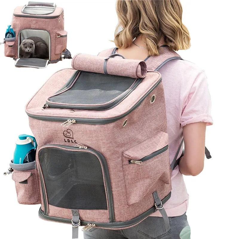 LDLC Outdoor Cat Mesh Carrier Backpack