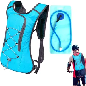 Leakproof Hydration Vest Backpack for Running & Cycling, Breathable Water with Storage Pockets, Outdoor Pack Sports (Black)