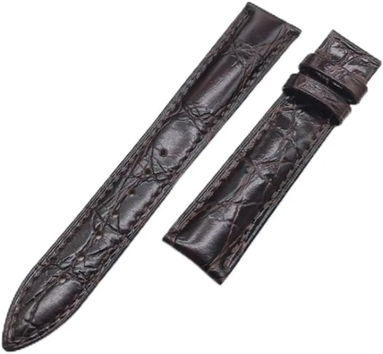 Leather Strap Double-Sided Round Leather Wristband Double Press Butterfly Buckle/pin Buckle Strap