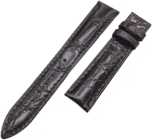 Leather Strap Double-Sided Round Leather Wristband Double Press Butterfly Buckle/pin Buckle Strap