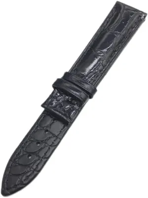 Leather Strap Double-Sided Round Leather Wristband Double Press Butterfly Buckle/pin Buckle Strap