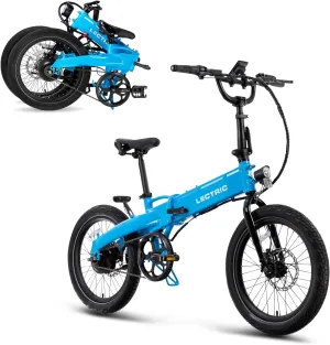 LECTRIC XP™ Lite 2.0 Electric Bike | Adult Folding Bikes - Weighs Only 49lbs | 45 Mile Range w/ 5 Pedal-Assist Levels | 20mph Top Speed - Class 1 and 2 eBike