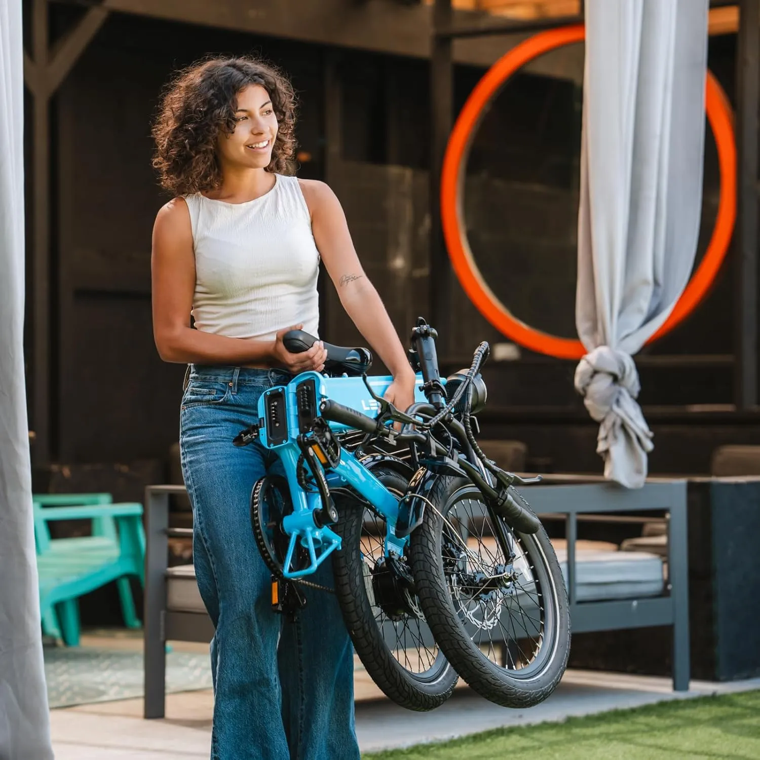 LECTRIC XP™ Lite 2.0 Electric Bike | Adult Folding Bikes - Weighs Only 49lbs | 45 Mile Range w/ 5 Pedal-Assist Levels | 20mph Top Speed - Class 1 and 2 eBike