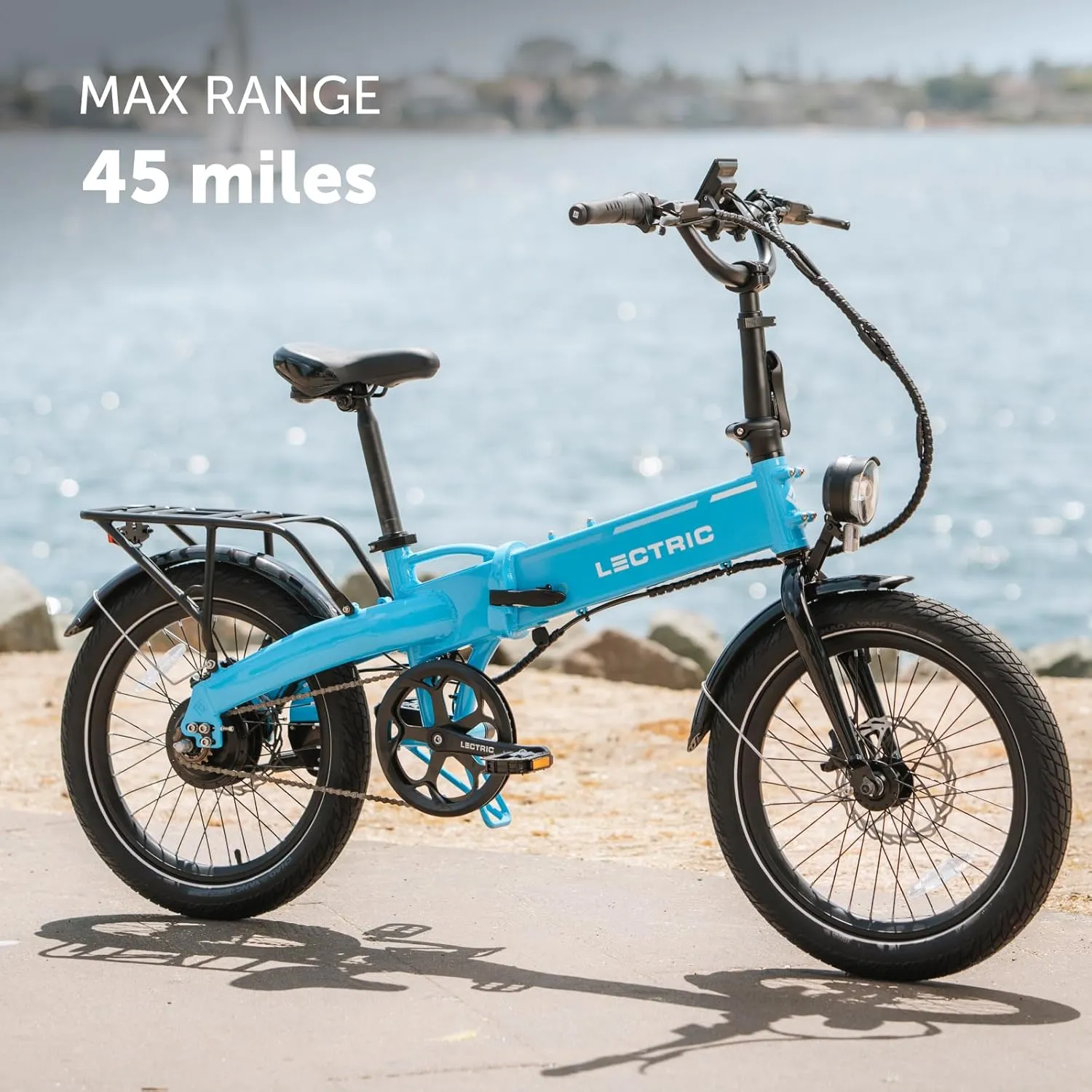LECTRIC XP™ Lite 2.0 Electric Bike | Adult Folding Bikes - Weighs Only 49lbs | 45 Mile Range w/ 5 Pedal-Assist Levels | 20mph Top Speed - Class 1 and 2 eBike