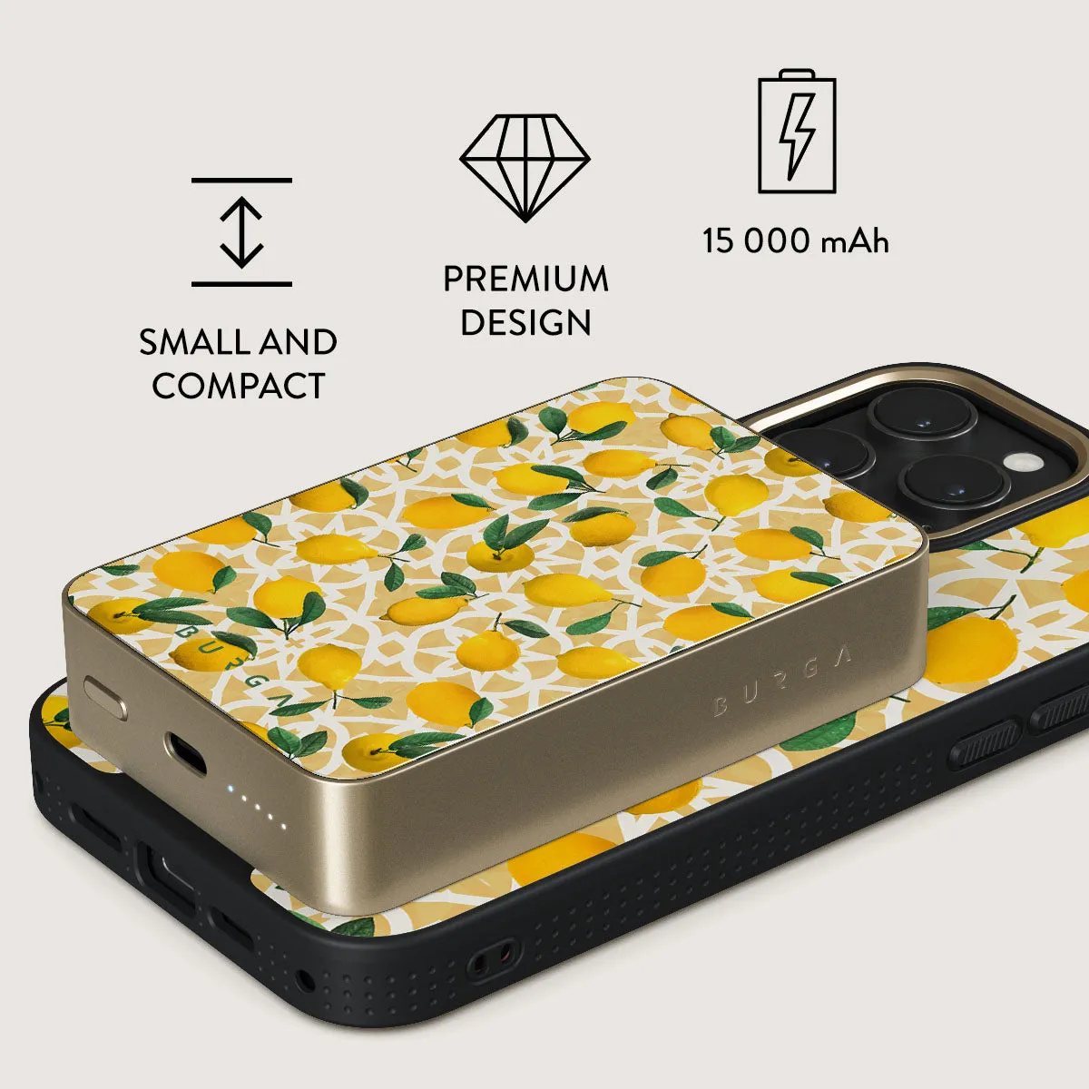 Lemon Juice - Magnetic Power Bank
