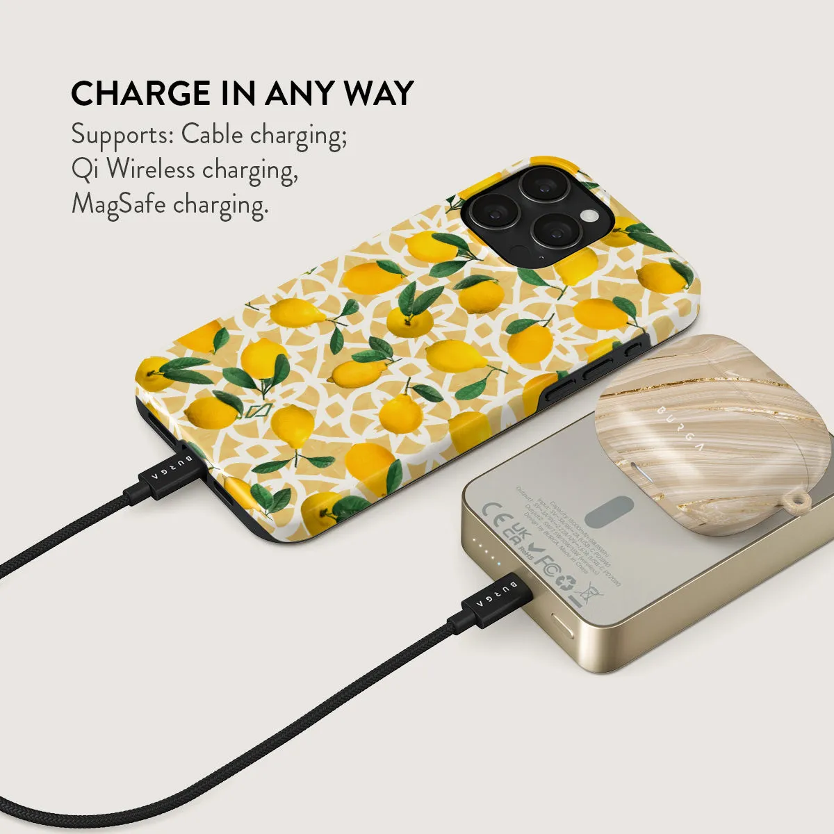 Lemon Juice - Magnetic Power Bank