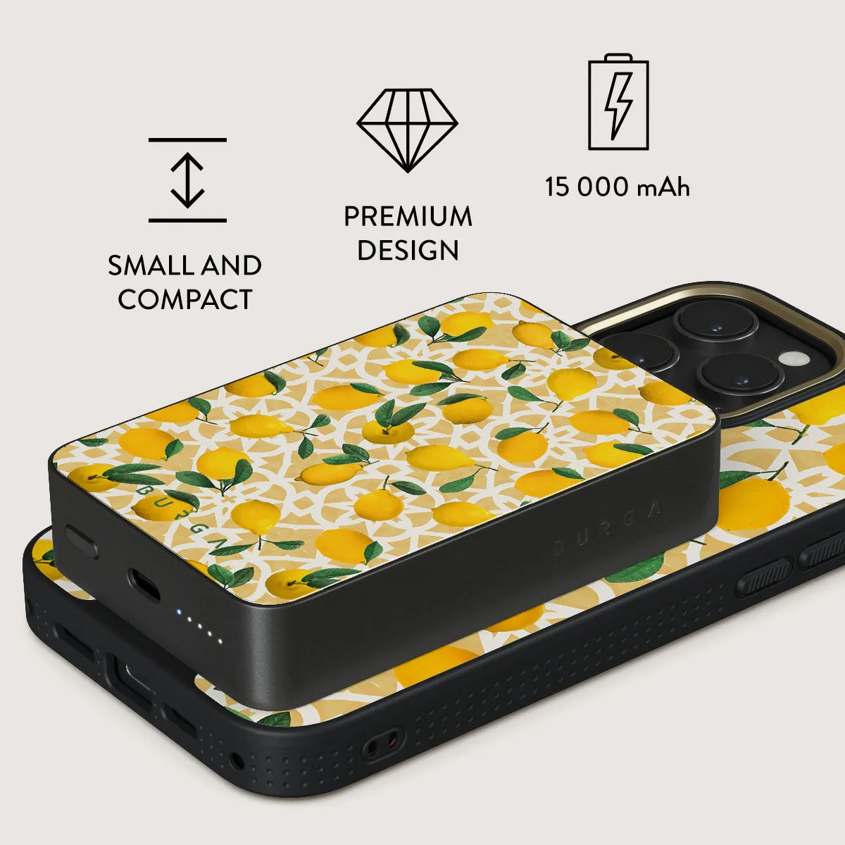 Lemon Juice - Magnetic Power Bank