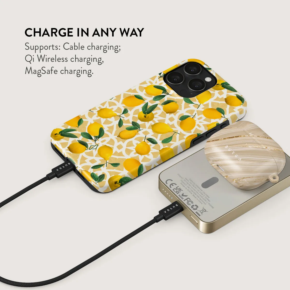 Lemon Juice - Magnetic Power Bank