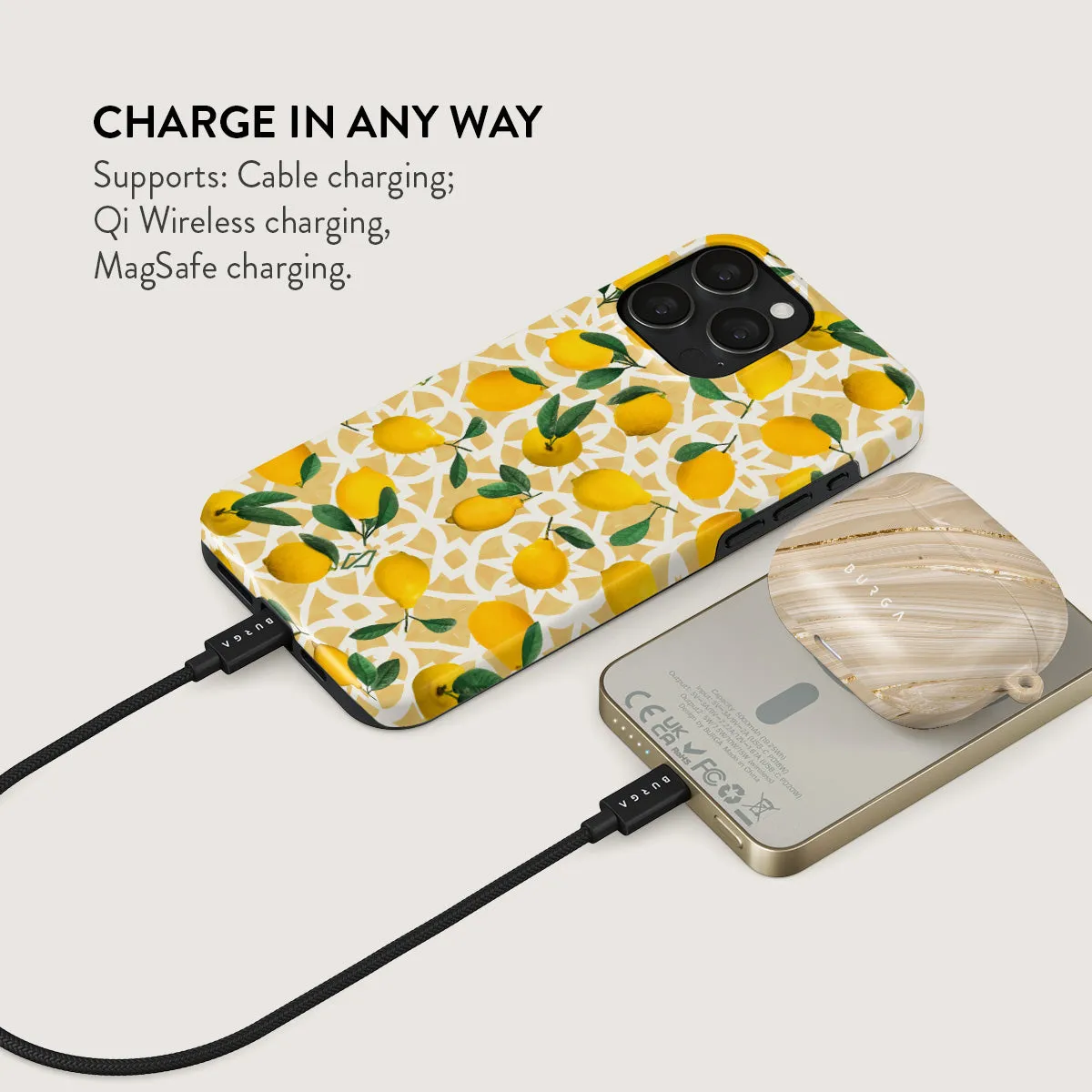 Lemon Juice - Magnetic Power Bank