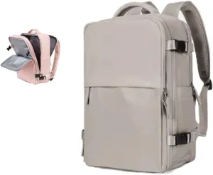 Levettevac Backpack, Levettevac Mochila, Expandable Large Capacity, with Separate Shoe Compartment (Gray)