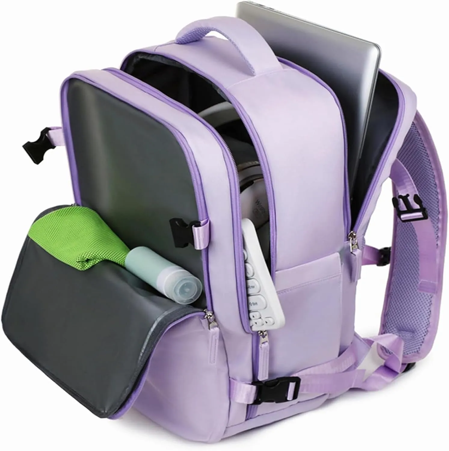Levettevac Mochila, Levettevac Backpack, Levettebag Backpack, Levette Bag, Large Capacity Bag with Separate Compartment (Purple)