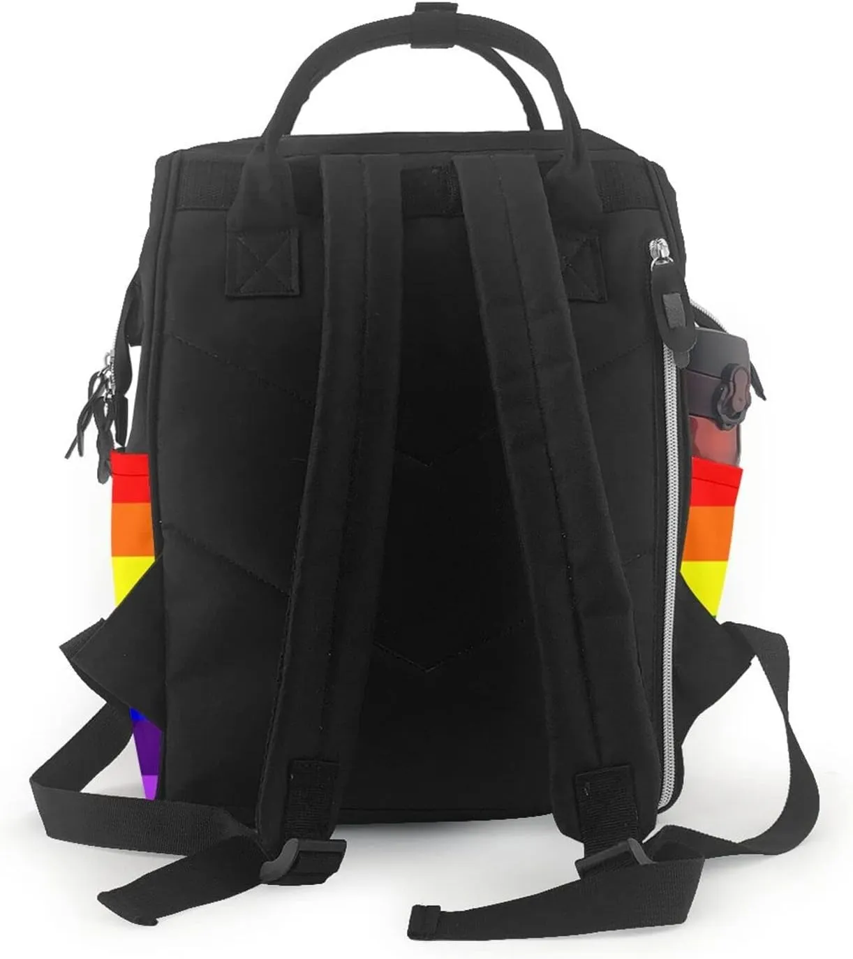 LGBT Gay Pride Flag Large Capacity Mummy Maternity Bag Multifunctional Diaper Backpack 3D Print Travel Backpack