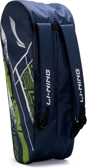 Li-Ning Raider Max Double Zipper Polyester Badminton Kit Bag | Unbreakable Zippers | Easy Mobility | Unisex - Men, Boys, Girls, Women