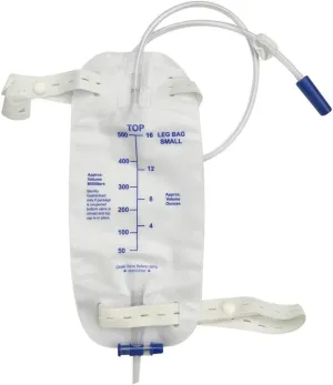 Lifevv 4-Pack Urinary Drainage Bag Leg Bag with Anti-Reflux Chamber,External catheters(19oz，500ml)