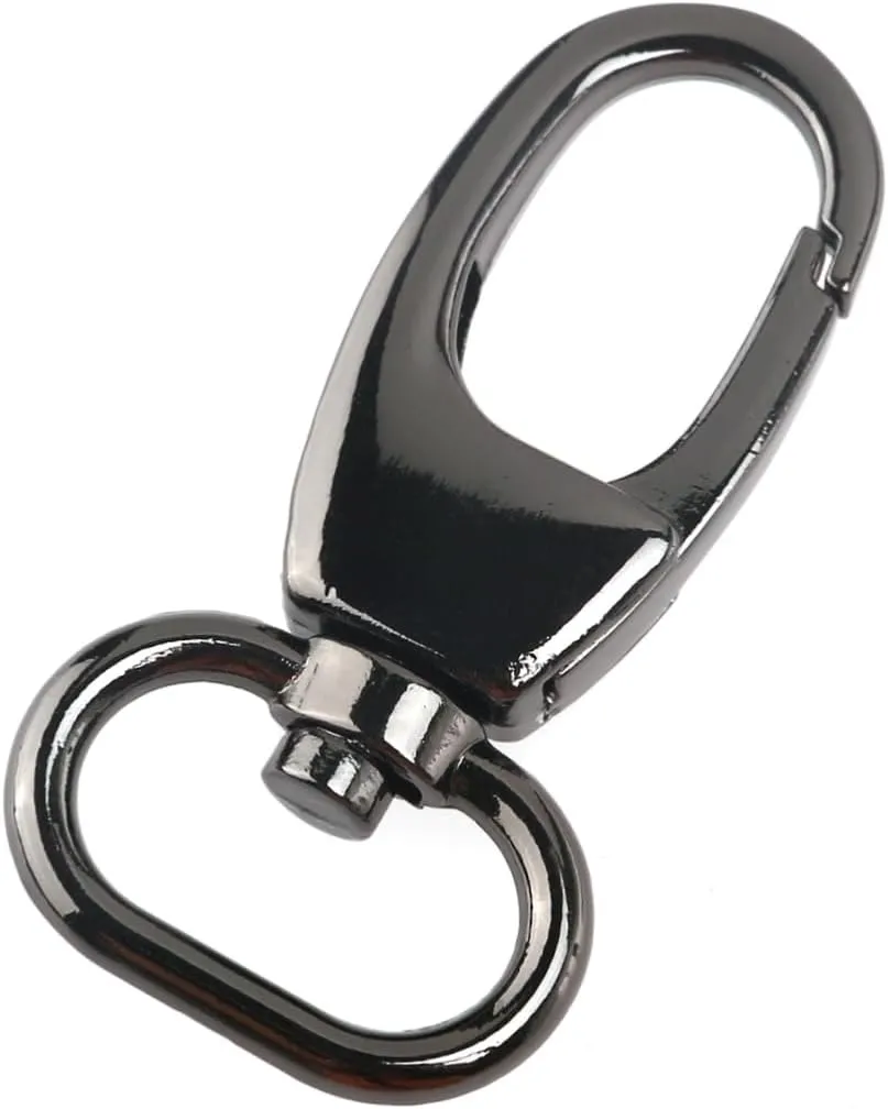 LIFKOME 10pcs Zinc Alloy Swivel Lobster Snap Clasps Hooks Double Lobster Clasp for DIY Projects Bag Accessories