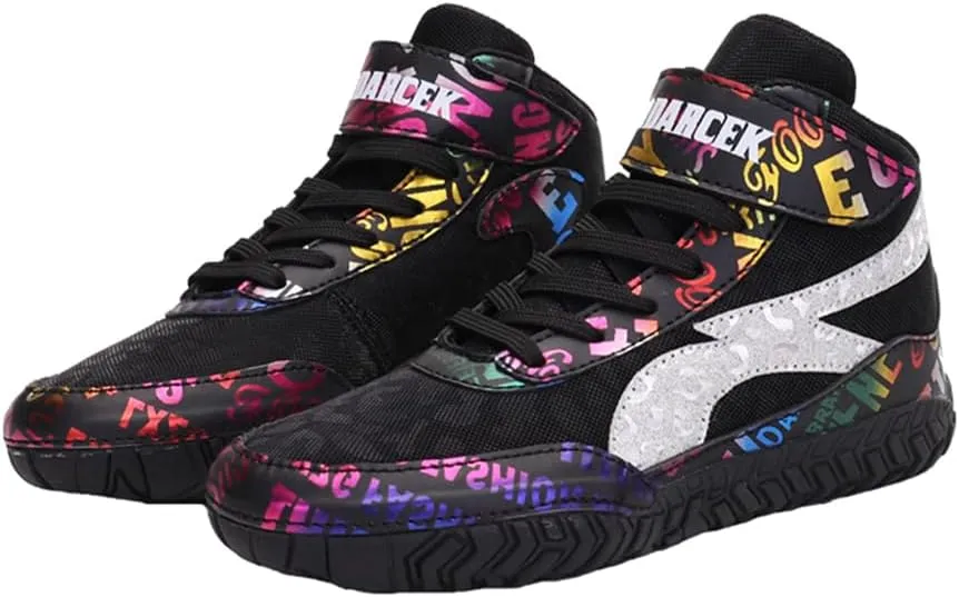 Lightweight and Breathable Wrestling Shoes Boxing Shoes for Little Kid and Big Kid